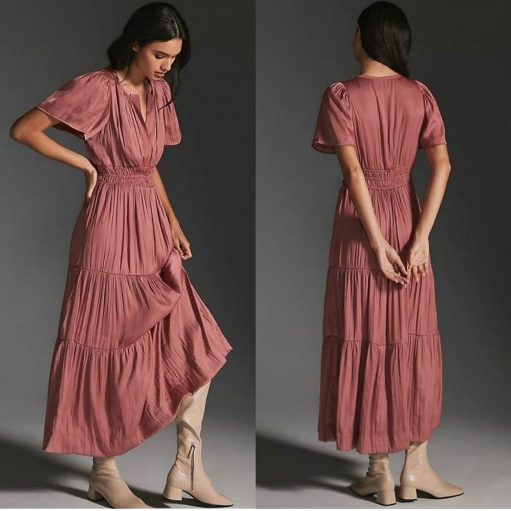 Elegant Pink Maxi Dress